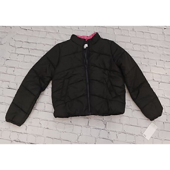 Nordstrom Rack Girls Black Puffer Jacket/NWT, Size L 10/12 - Picture 1 of 4